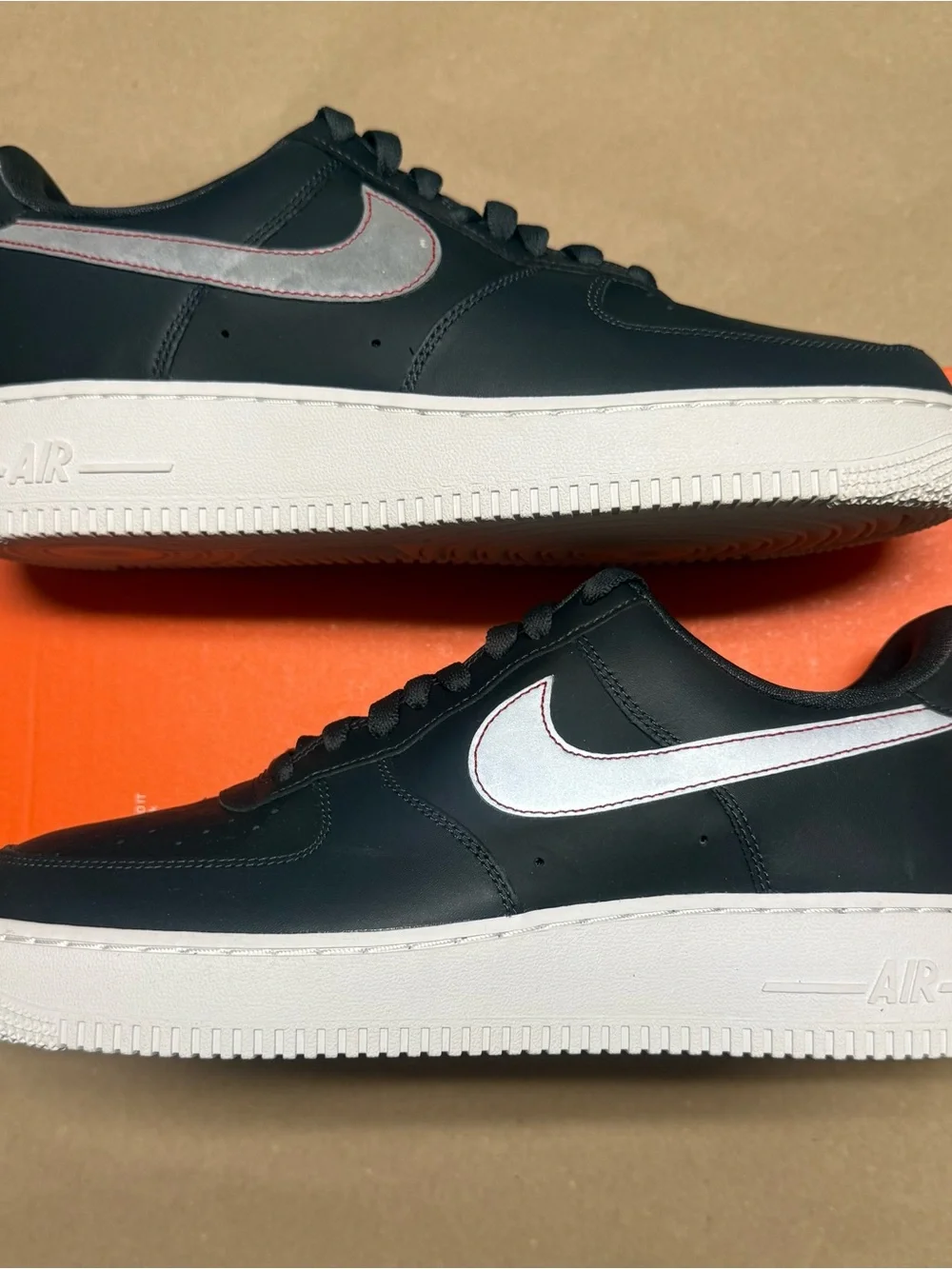Nike Air Force 1 ‘07 Low 3M AF1 Anthracite Silver Men’s size 9 shoes NEW!